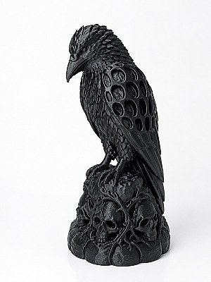 Декор Necro Raven Ворон на черепах 8