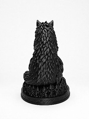 Статуэтка Necro Wolf Волк на черепах 6