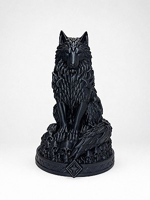 Статуэтка Necro Wolf Волк на черепах 7