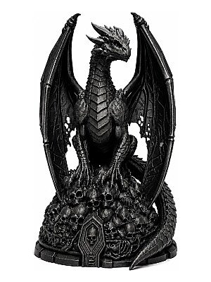 Статуэтка Necro Dragon на троне из черепов 10