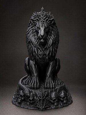 Статуэтка Necro Lion Король Лев, готический декор 8