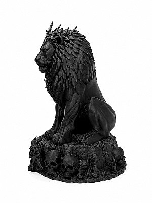 Статуэтка Necro Lion Король Лев, готический декор 10