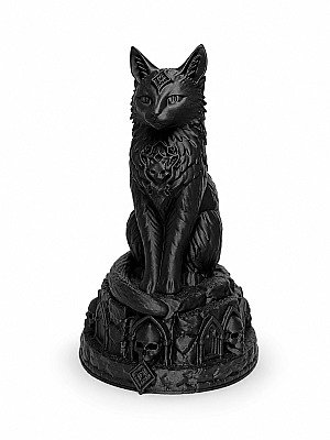 Статуэтка Necro Cat на подставке-черепе 5