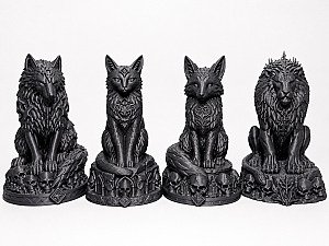 Статуэтка Necro Bat – Летучая мышь на черепе 5