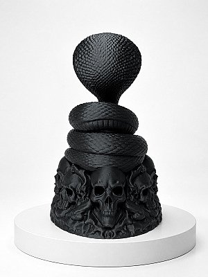 Статуэтка Necro Cobra – Череп Реликвия 7