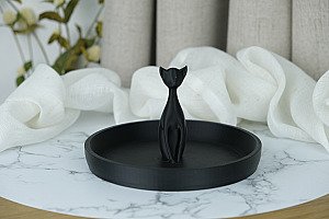 Поднос для украшений "Черная кошка" 4