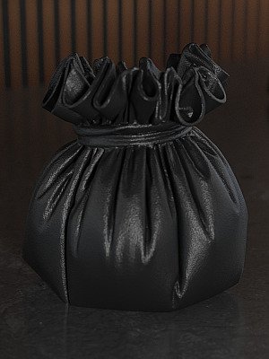 Декоративная ваза-мешочек Черный Pouch 2