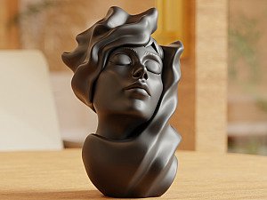 Скульптура Женщина в вуали, декор для дома 3