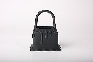 Ваза Melted Elegance Черная сумка 4