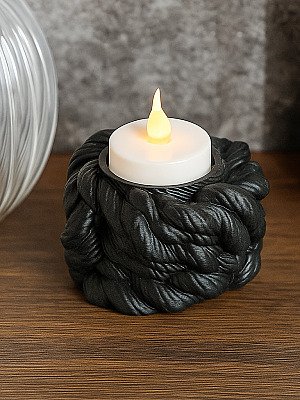 Подсвечник "Морской узел" для LED свечей 2