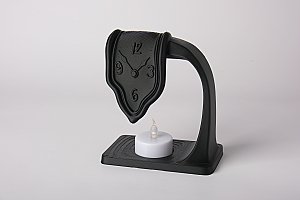 Подсвечник LED Плавящиеся часы, сюрреалистичный декор 4