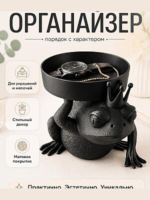Декоративный лоток Лягушка-Принц для украшений и мелочей 1