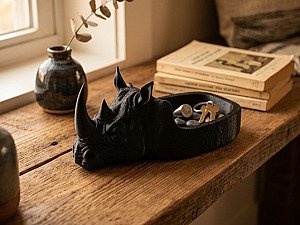Декоративная подставка Носорог для мелочей 3