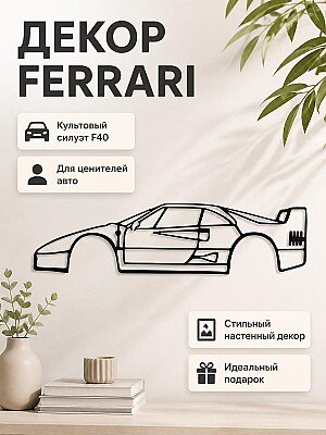 Настенный декор Ferrari F40 1