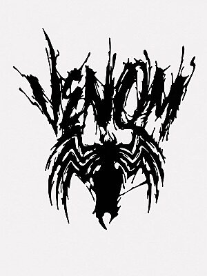 Декор Venom на стену или дверь 1