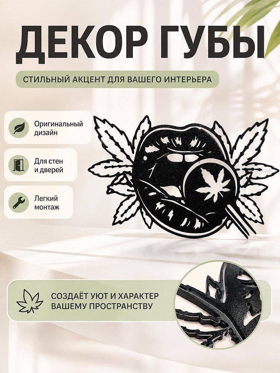 Настенный декор Губы