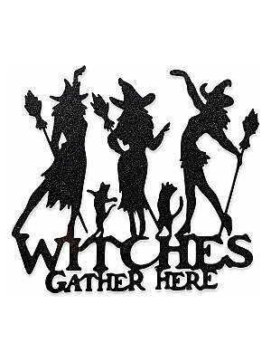 Декор для Хэллоуина "Witches Gather Here" 3