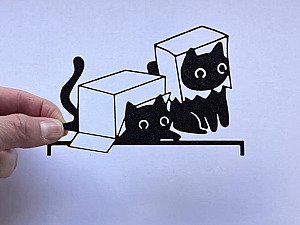 Декор для дома Котики в коробках 2