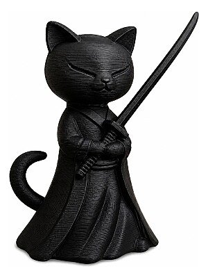 Фигурка Кошка-самурай с катаной 3