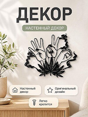 Настенный декор "Цветы" 1
