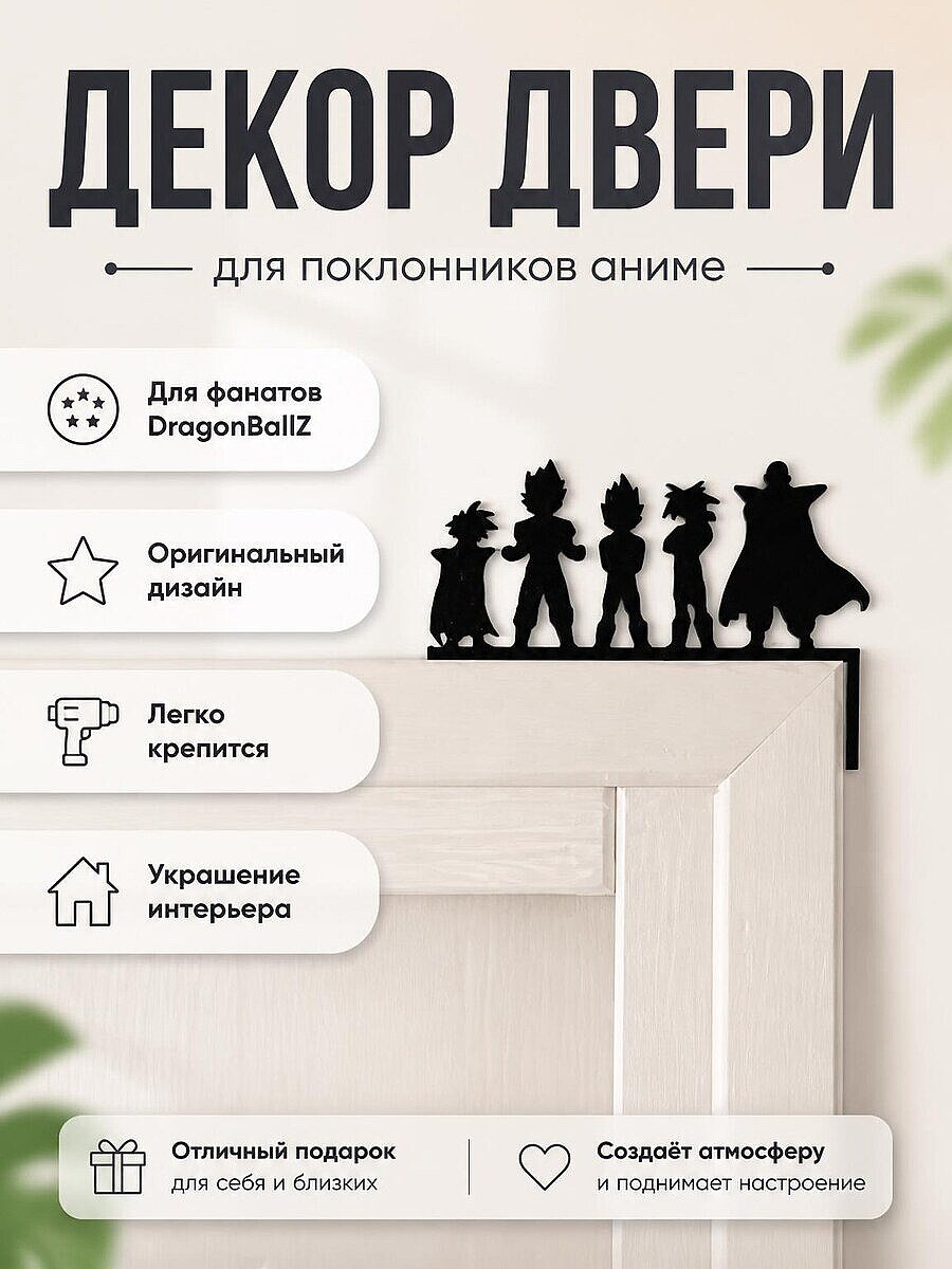 Угловой декор для двери DragonBallZ