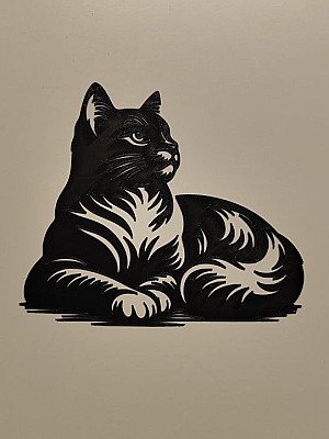 Настенный декор Силуэт кошки 2