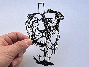 Декор Лев и Иисус 2