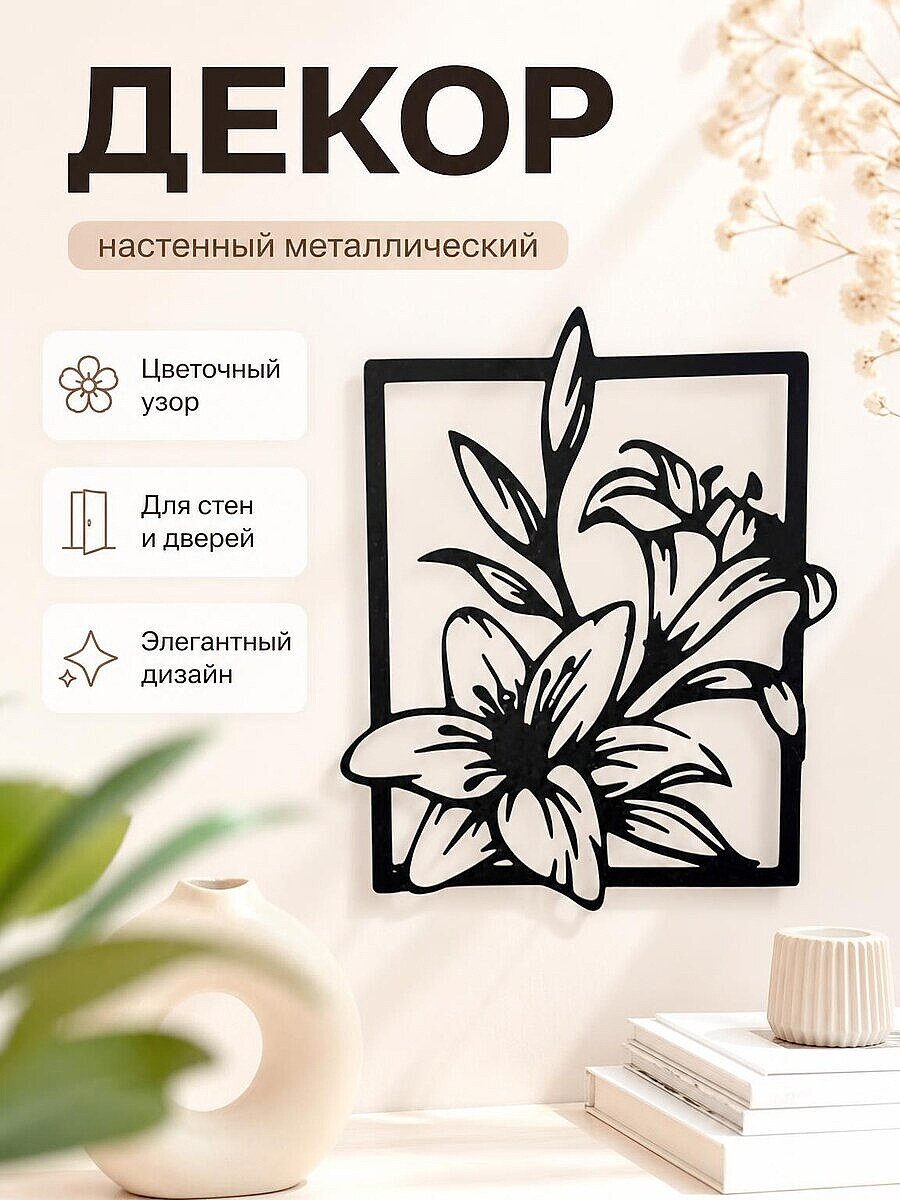 Декор для дома Рамка с цветами