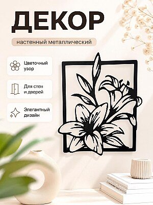 Декор для дома Рамка с цветами 1