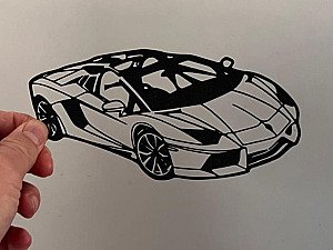 Силуэт Lamborghini для декора 2