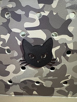 Декор для сумки Черный кот 2