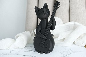 Статуэтка Кошка-рокер с гитарой 4