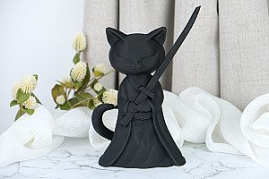 Фигурка Кошка-самурай 4