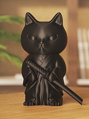 Фигурка Кота Самурая 2