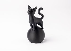 Скульптура Кот на шаре, минимализм 4