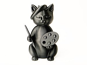 Фигурка Кот-художник с палитрой и кистью 3