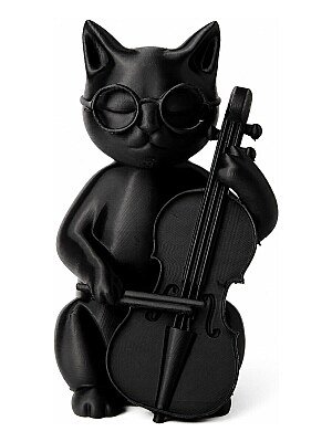 Фигурка Кот-музыкант с виолончелью, декор для дома 4