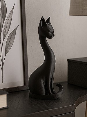 Скульптура кошки, современный декор 2