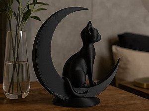 Скульптура Кот на Луне, минимализм 3