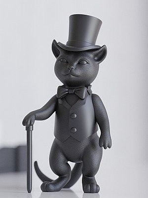 Фигурка Кот Джентльмен в цилиндре 2