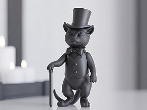 Фигурка Кот Джентльмен в цилиндре 3