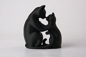 Скульптура Кошачья нежность, декор для дома 4