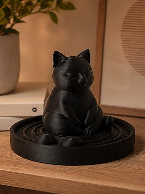 Дзен-поднос Кот для украшений, ключей и мелочей 2