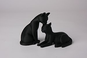 Пара фигурок кошек, минималистичный декор 4