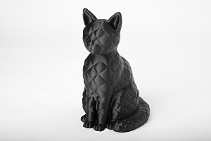 Скульптура Кот в килте, черный 4