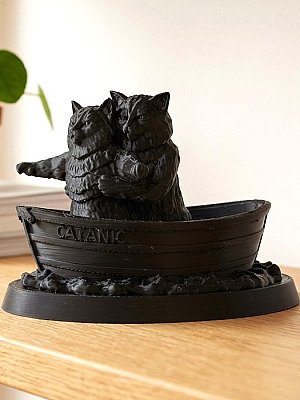 Фигурка Коты в лодке Титаник, декор 2