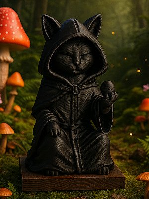 Фигурка Черный кот-волшебник Мистический провидец 2