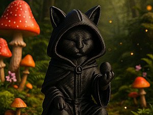 Фигурка Черный кот-волшебник Мистический провидец 3