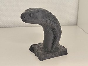 Скульптура Кобра, статуэтка змеи для декора 2