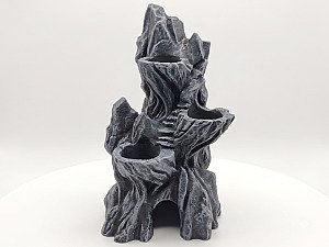 Декор для террариума Горный камень с полками и пещерой 2